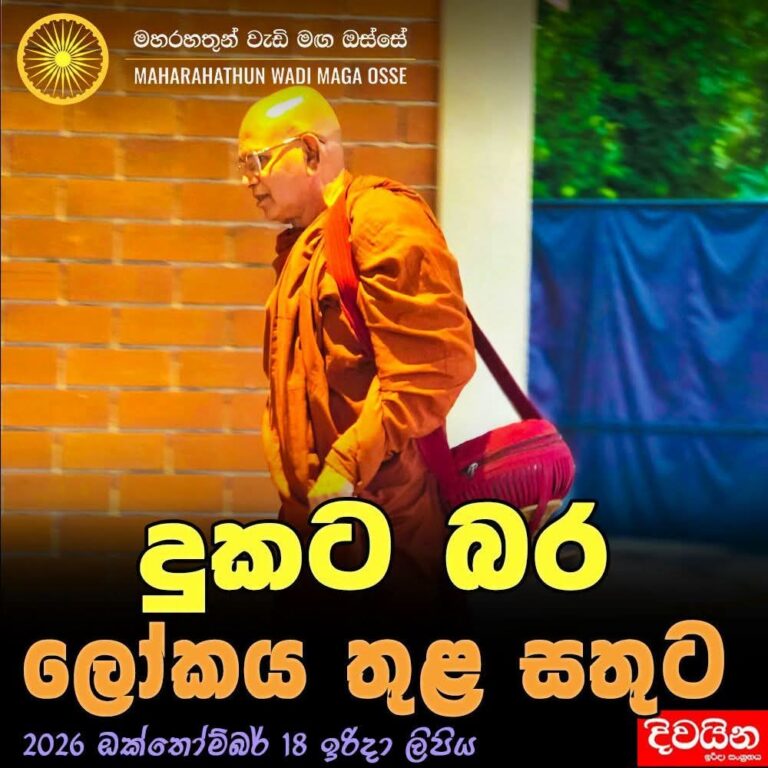 දුකට බර ලෝකය තුළ සතුට.